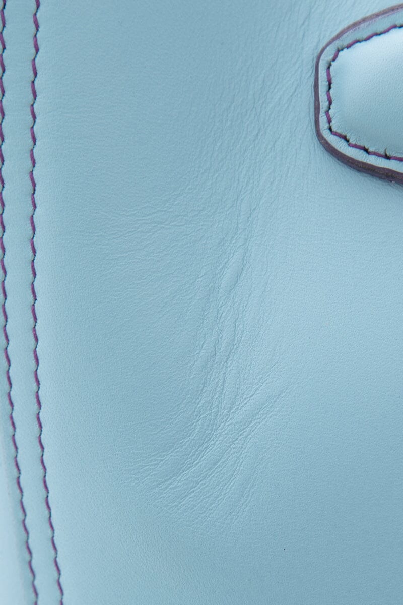 Loewe Blue Leather Tote Handbag