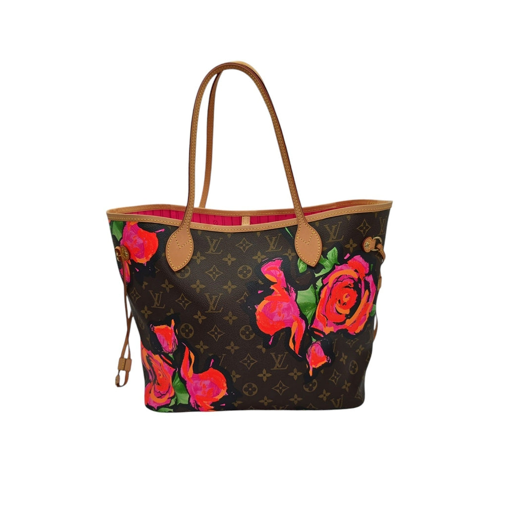 Louis Vuitton Neverfull MM Stephen Sprouse Monogram Roses