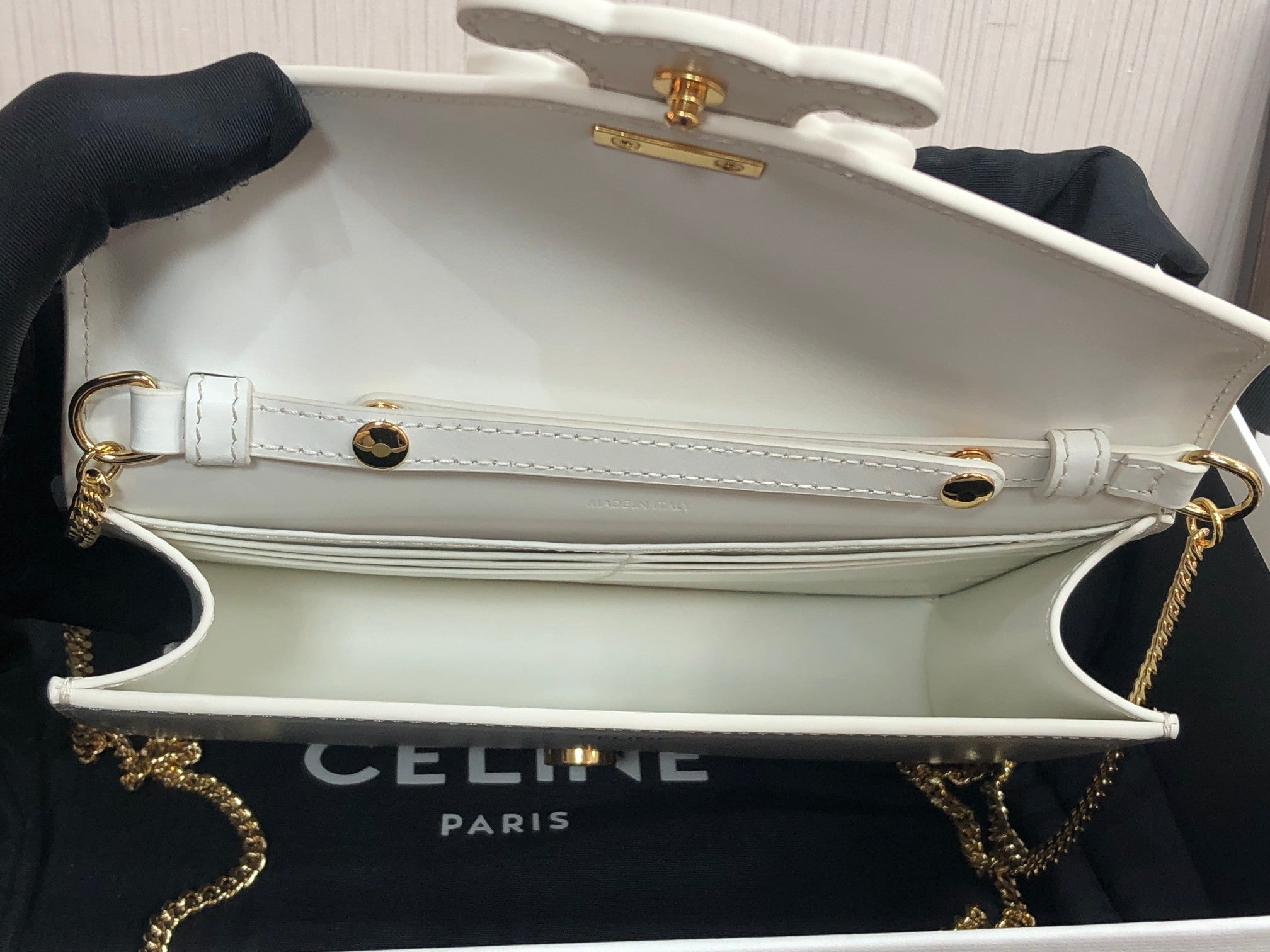 GLAMI Wallet On Chain Triomphe White For Women 7in/19cmÃƒâ€šÃ‚Â 