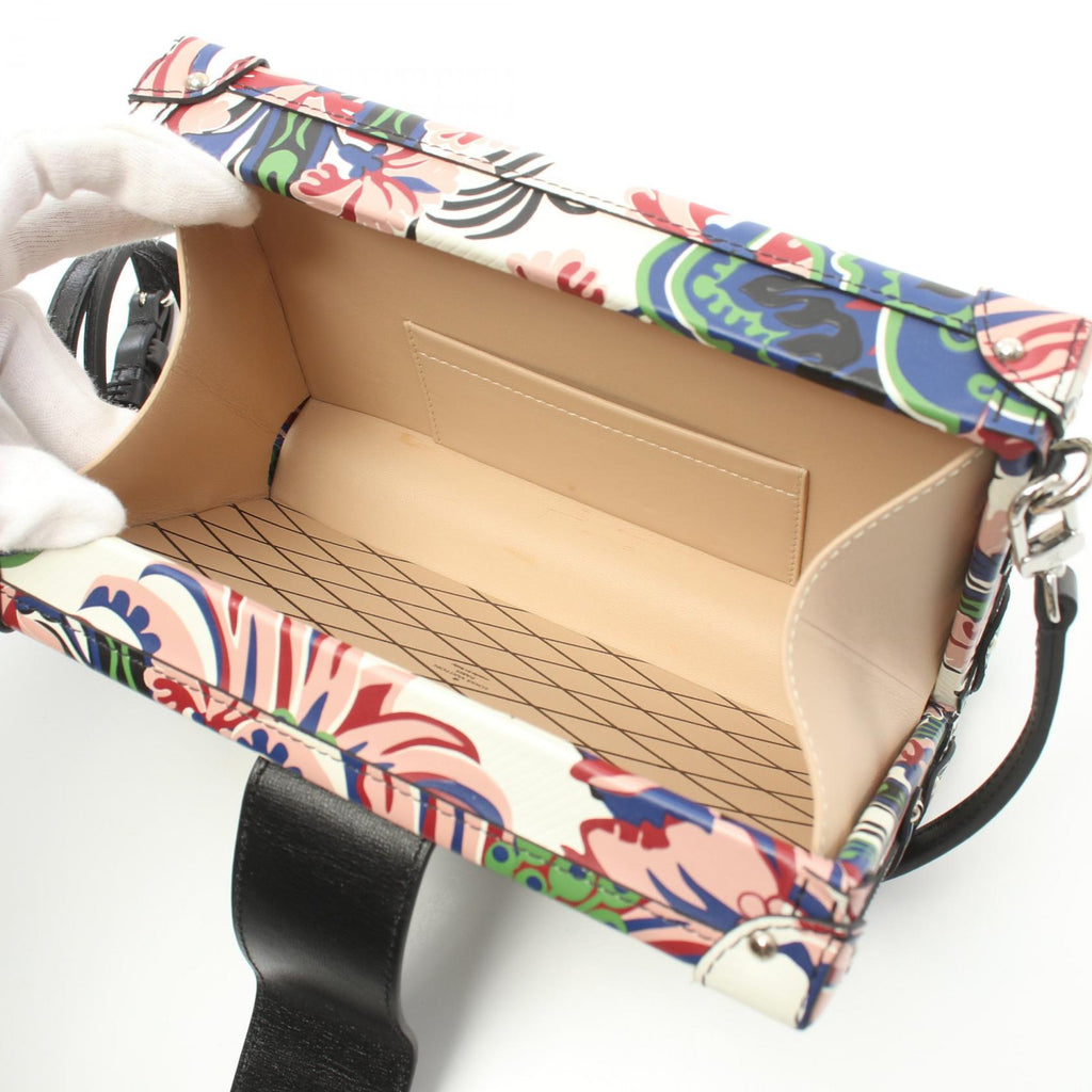 Louis Vuitton Floral Print Petite Malle  Leather Shoulder Bag