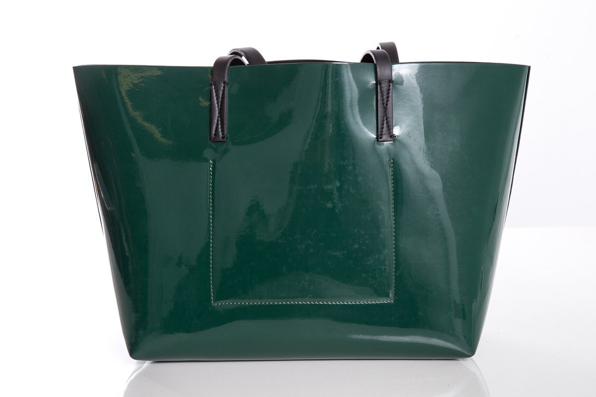 Marni Forest Green Shopping Tote