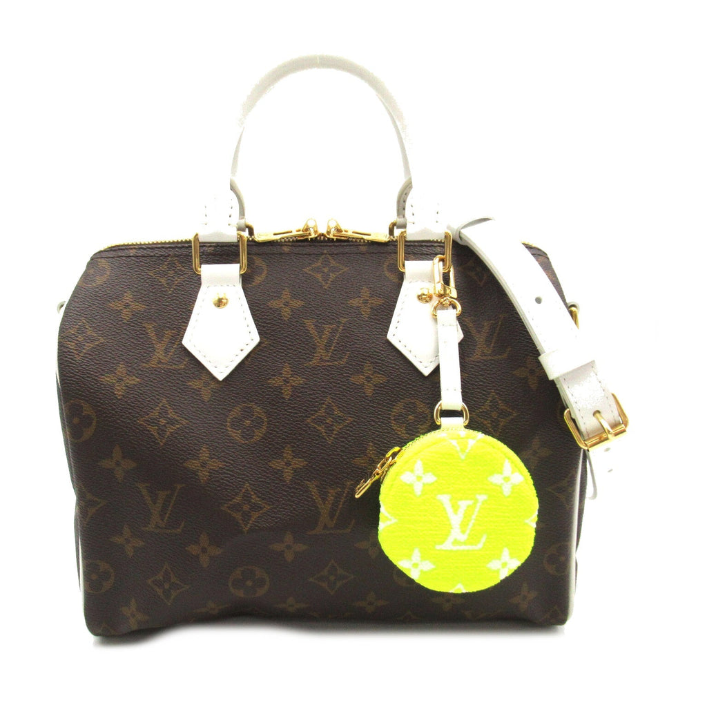 Louis Vuitton Speedy Bandrier 25 2w Shoulder Bag PVC Coated Canvas  Brown / White M20754