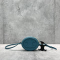 GLAMI Crossbody Oval Purse Cuir Triomphe Blue For Women 6in/16cm 10I703DPQ.07DD