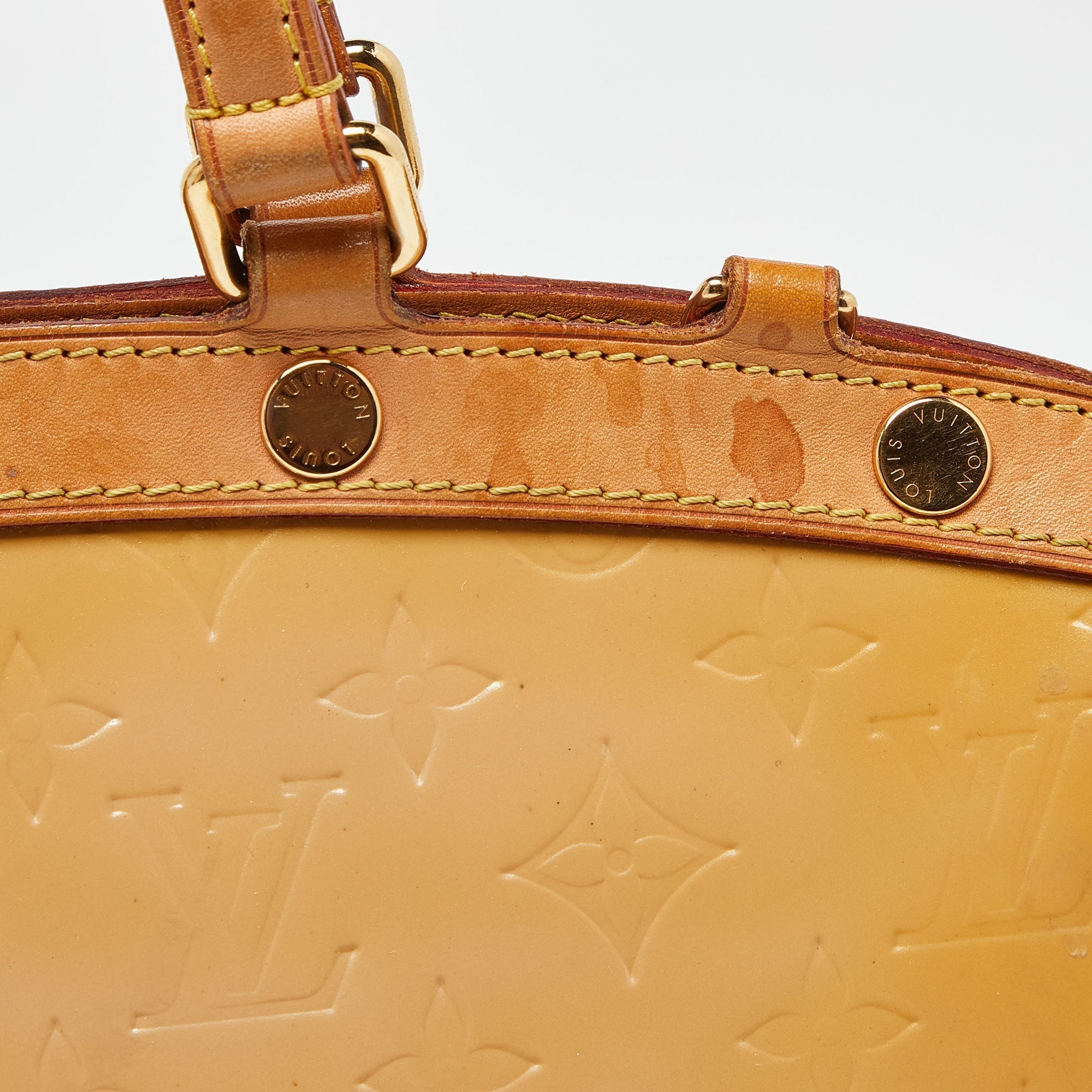 Louis Vuitton Rose Florentine Monogram Vernis Brea Mm Bag