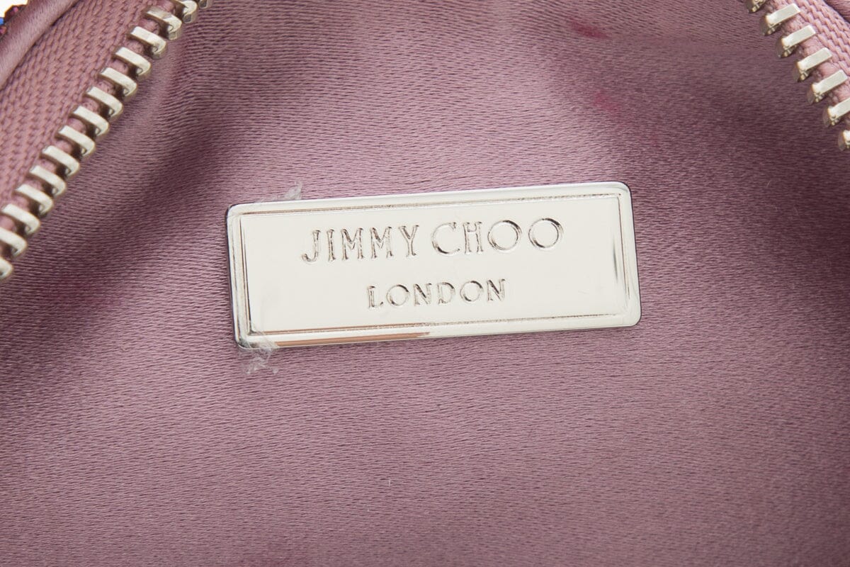 Jimmy Choo "Calle"Crystal-Embellished Clutch  Handbag