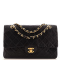 CHANEL Vintage Classic Double Flap Bag Quilted Lambskin Medium