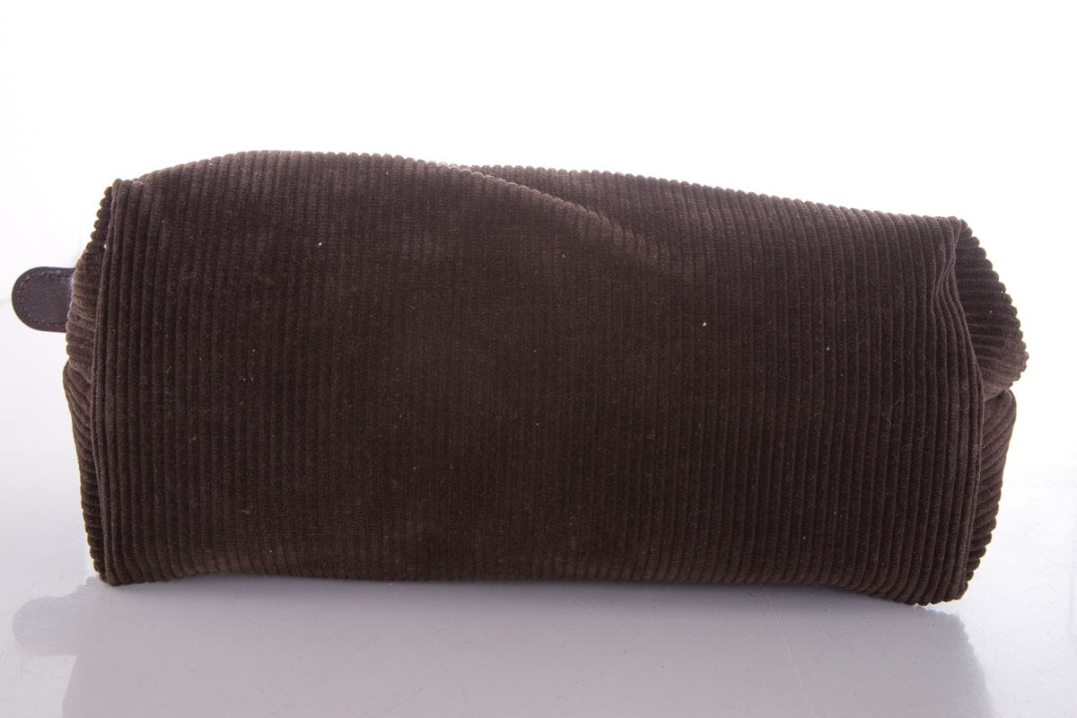 Longchamp Brown Courdoroy Handbag