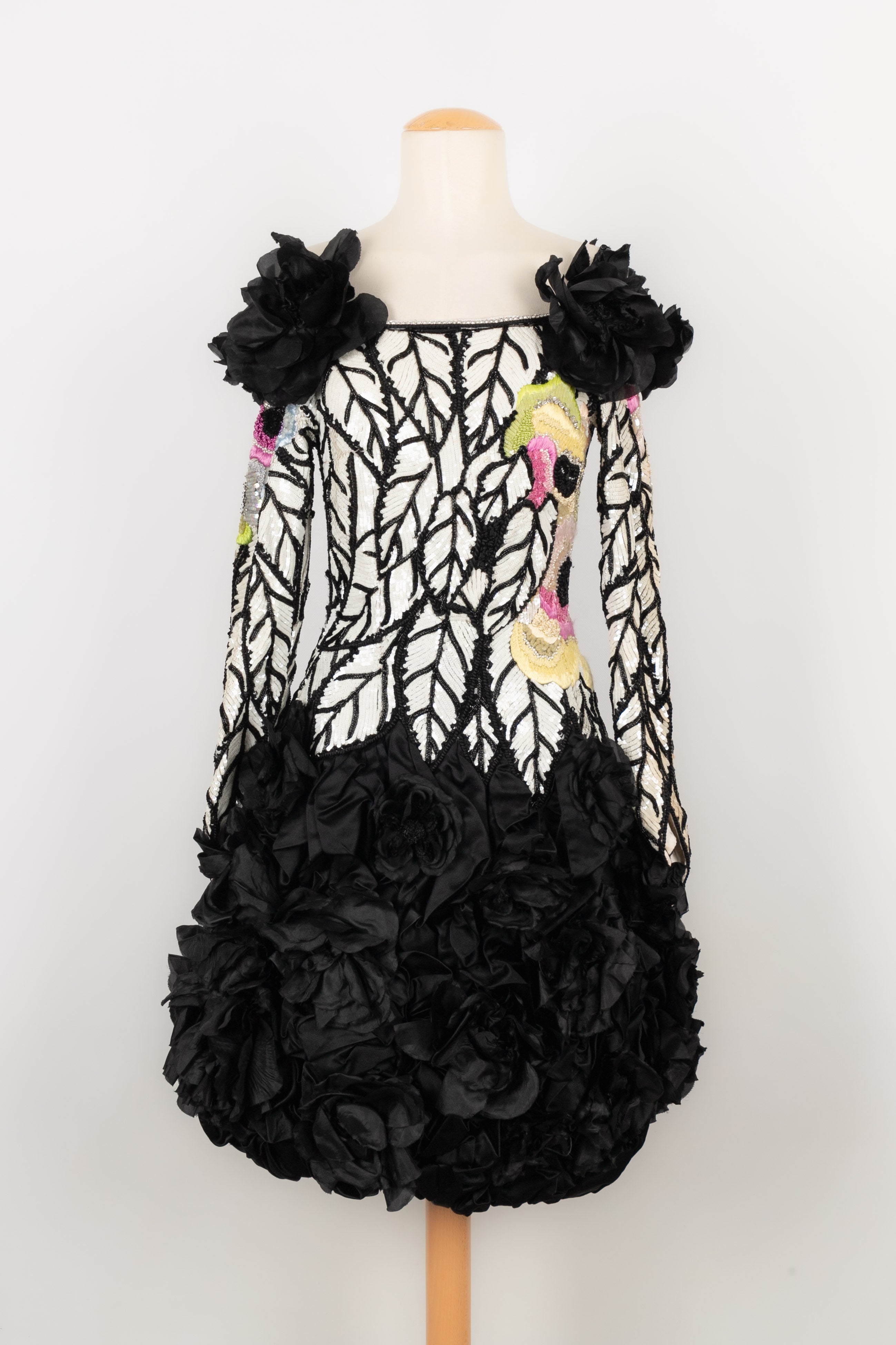 Robe ÃƒÆ’Ã‚Â  paillettes Louis Feraud Haute Couture