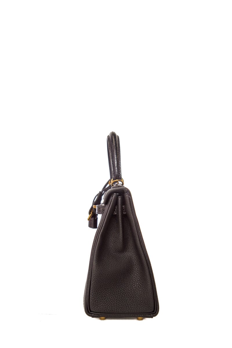 HermÃƒÆ’Ã‚Â¨s 2021 Noir Togo Kelly II Touch Retourne 25 GHW Lizard Handbag