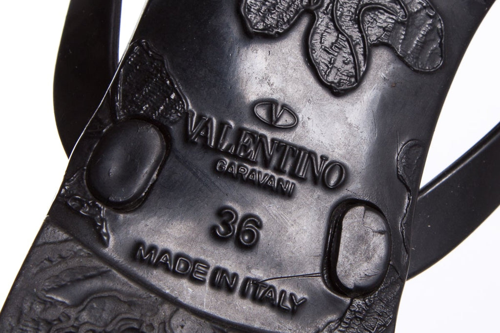 Valentino Black Sandals SZ 36