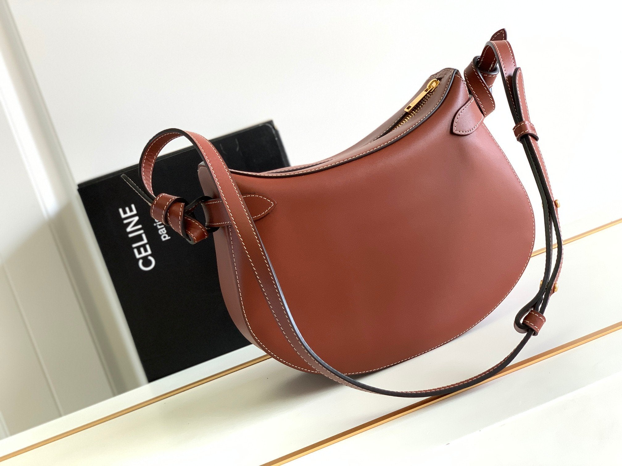 GLAMI BesaGLAMI Noeuds Francais Bag Brown For Women 10in/25cm 199823EI5.19TK