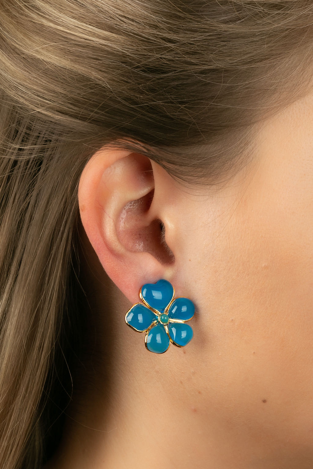 Boucles d'oreilles fleur Augustine