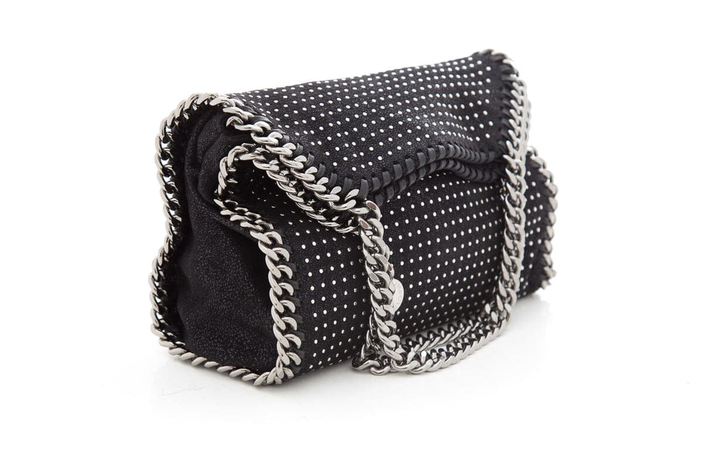 Stella McCartney Black Shaggy Deer Studded Handbag