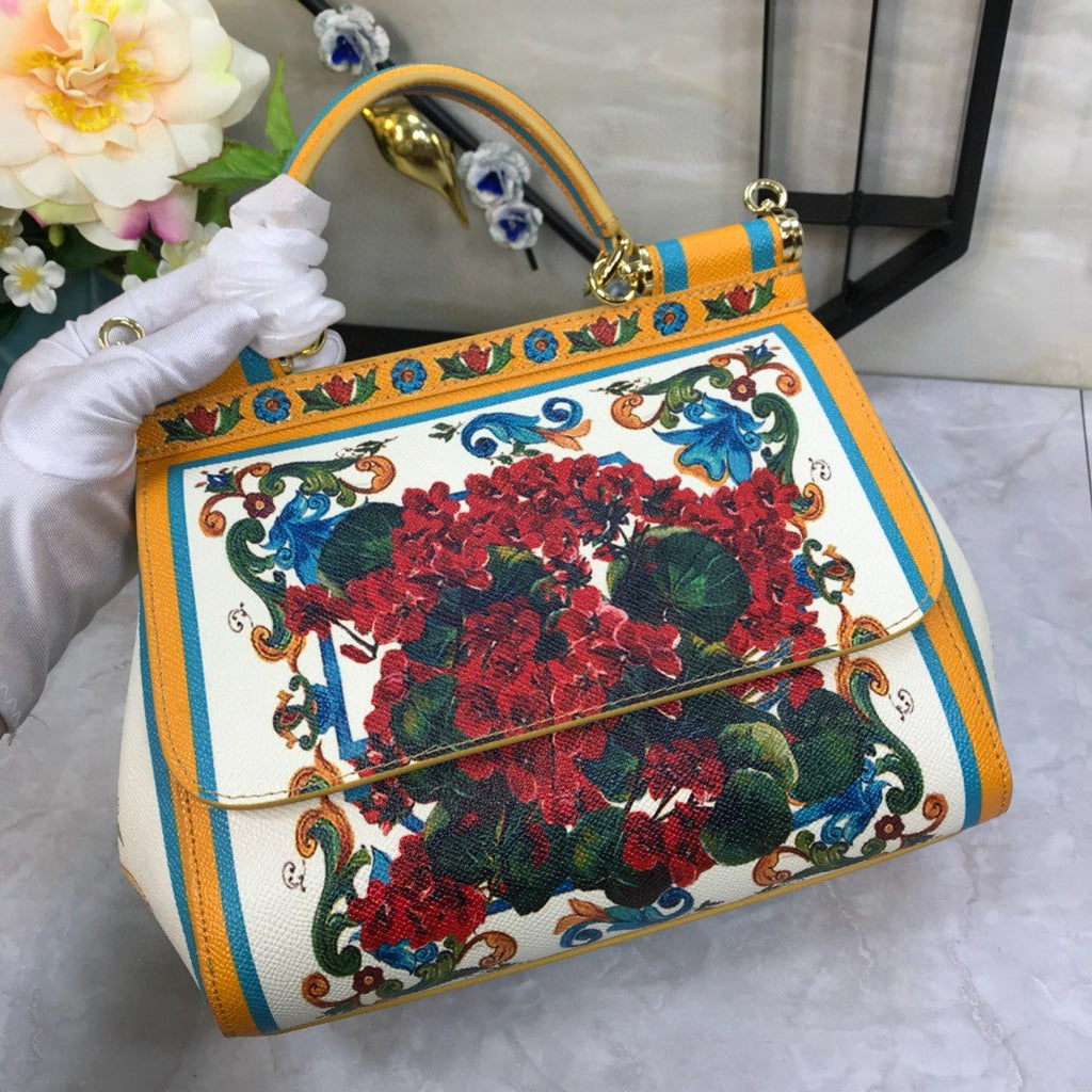 GLAMI 90s Sicily Bag With Logo Print Multicolor For Women 10.2in/26cm GLAMI