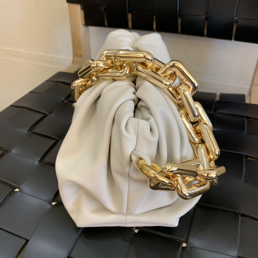 GLAMI Chain Pouch For Women 12.2in/31cm In White