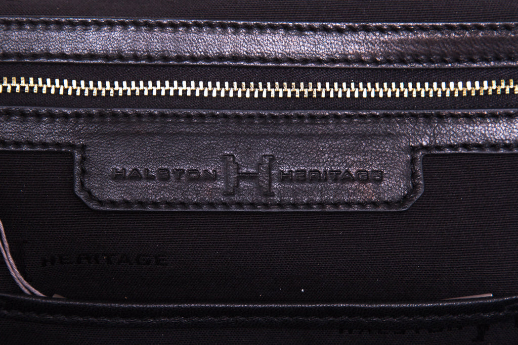 Halston Black & Gold Handbag NWT