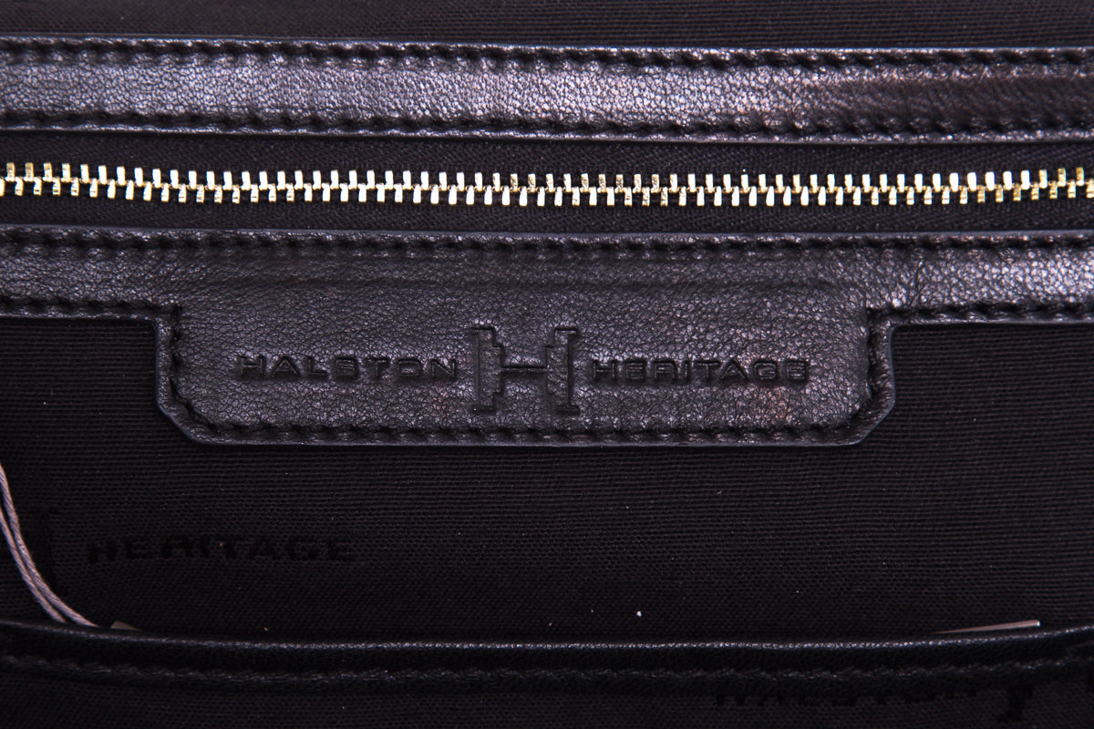 Halston Black & Gold Handbag NWT
