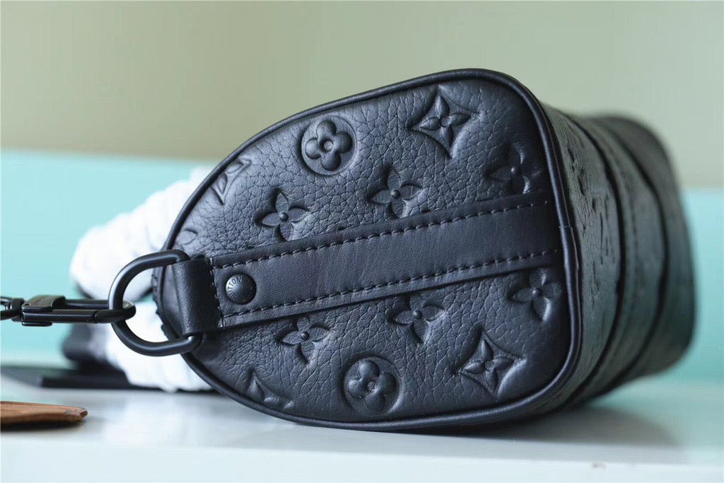 LV Nano Speedy Monogram Empreinte Black For Women, Women’s Bags, Shoulder And Crossbody Bags 6.3in/16cm LV 
