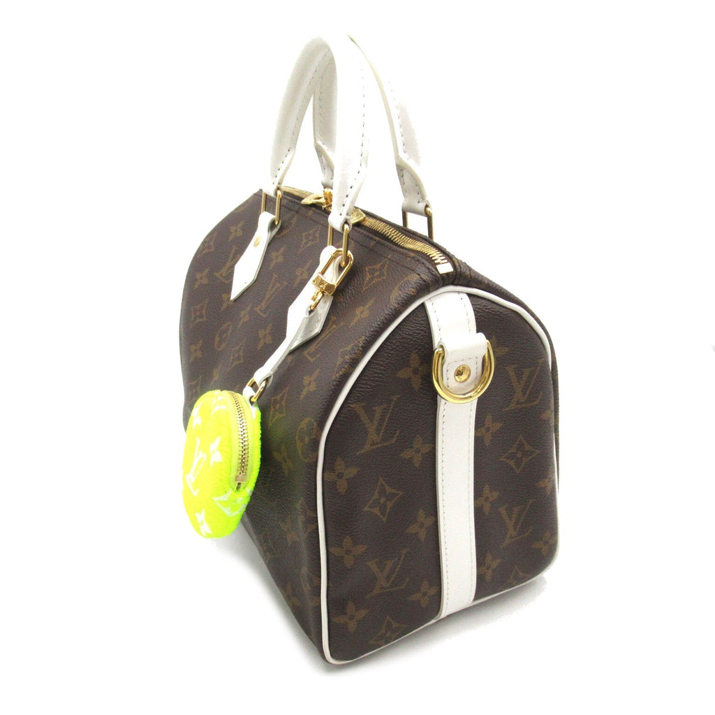 Louis Vuitton Speedy Bandrier 25 2w Shoulder Bag PVC Coated Canvas  Brown / White M20754