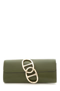 HermÃƒÆ’Ã‚Â¨s 2013 Q EGEE Dark Green Box Calf Clutch