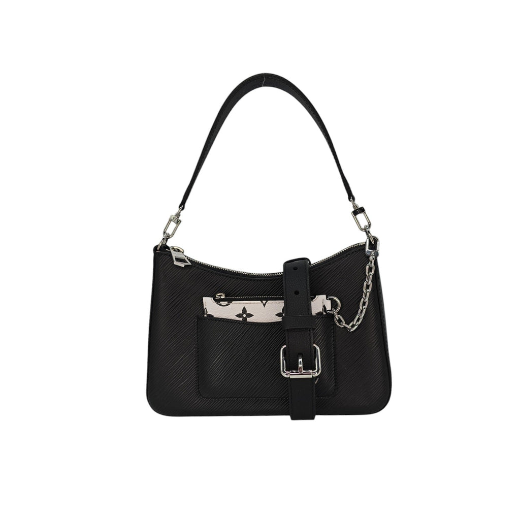 Louis Vuitton Black Epi Pochette Marelle Top Handle Baguette