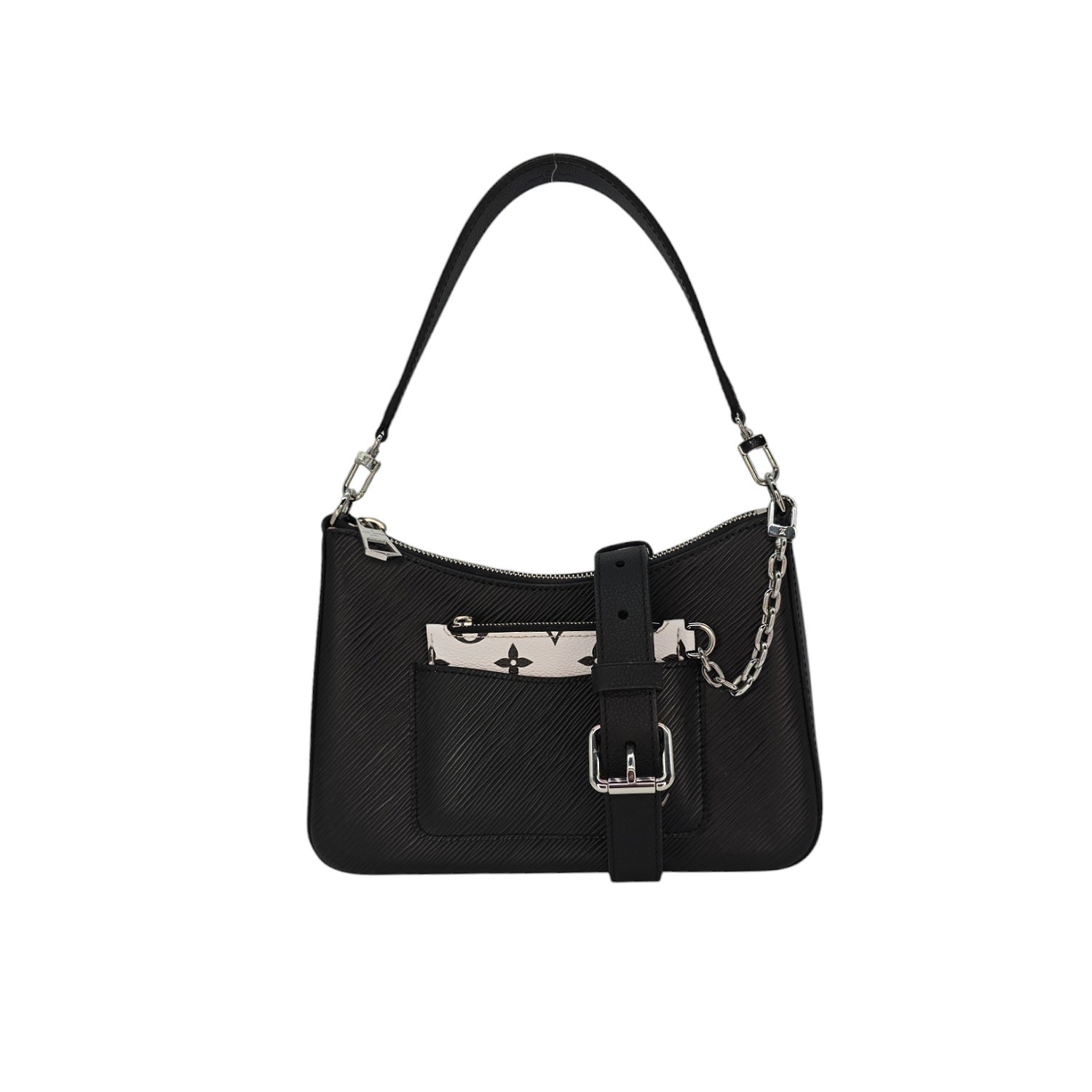 Louis Vuitton Black Epi Pochette Marelle Top Handle Baguette