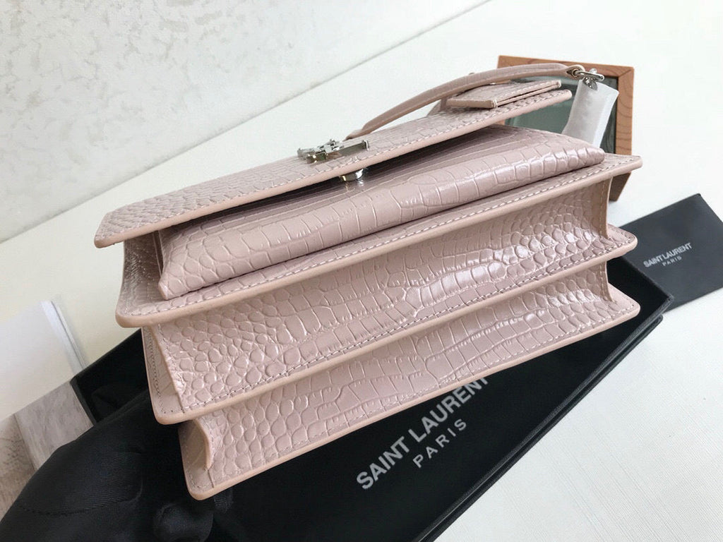 GLAMI Sunset MeGLAMIum Chain Bag Light Pink For Women 8.6in/22cm YSL 442906DND0N1202