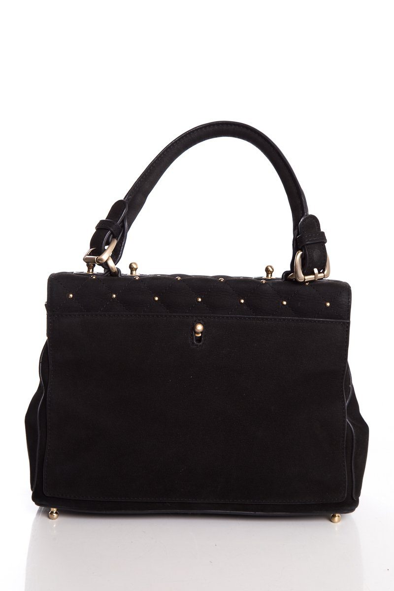 Thomas Wylde Black Skull Handle Bag