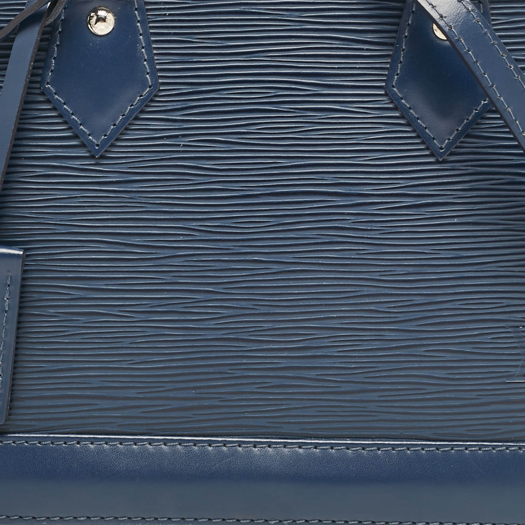 Louis Vuitton Indigo Epi Leather Alma Bb Bag..