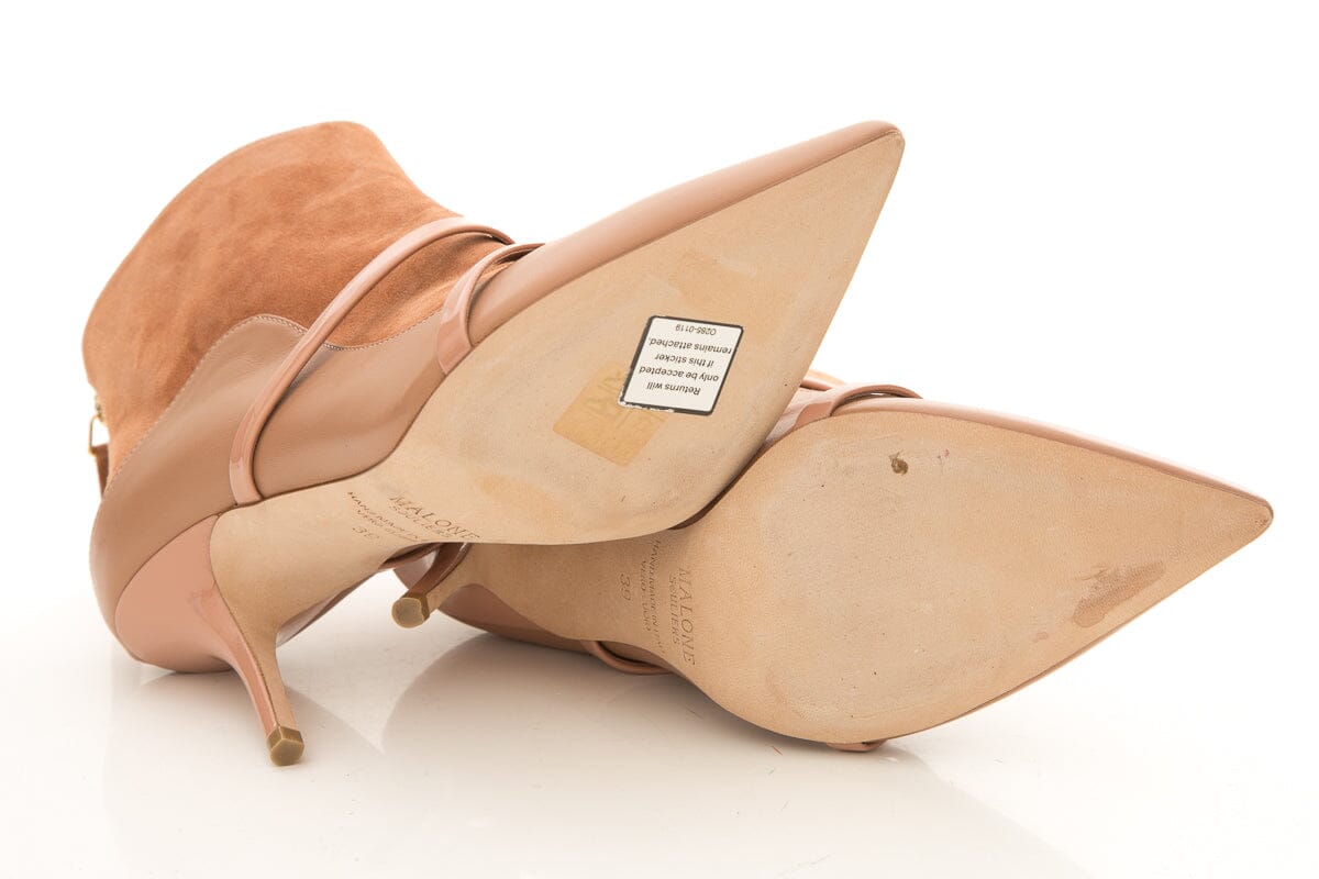 Malone Souliers Nude Booties SZ 39