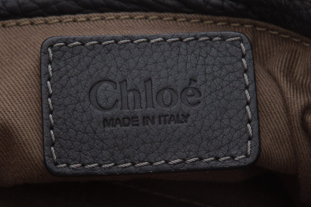 Chloe Black Marcie Leather Satchel Handbag