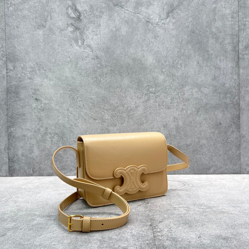 GLAMI Classique Cuir Triomphe Bag Beige For Women 9in/22cm