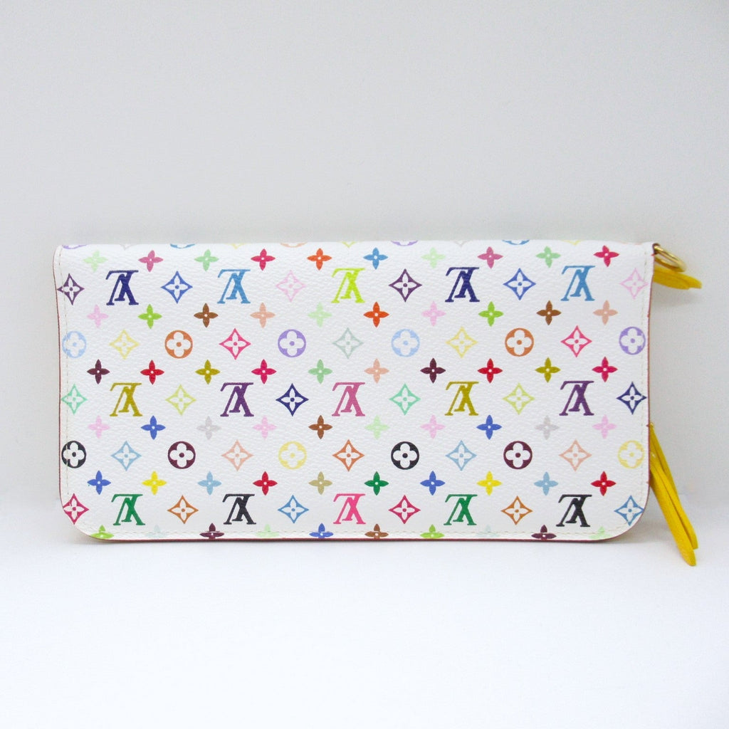 Louis Vuitton Louis Vuitton Portefolio Ansorite Round Long Wallet Round Long Wallet Wallet PVC Coated Canvas Monogram Multicolor  White M93750