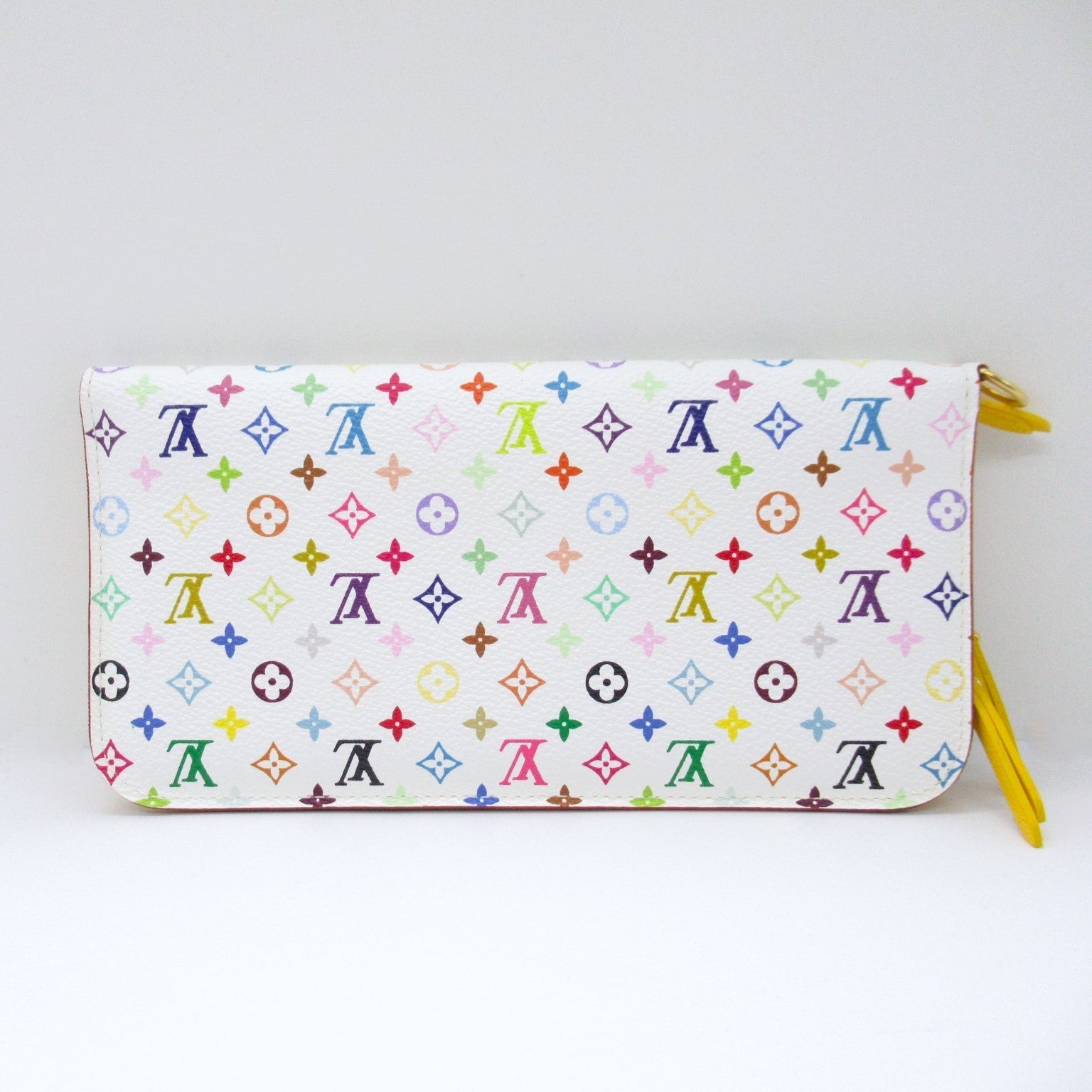 Louis Vuitton Louis Vuitton Portefolio Ansorite Round Long Wallet Round Long Wallet Wallet PVC Coated Canvas Monogram Multicolor  White M93750