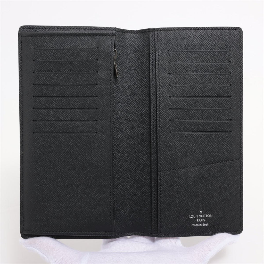 Louis Vuitton Monogram Portefolio Brother M61697 Black Long   Wallet