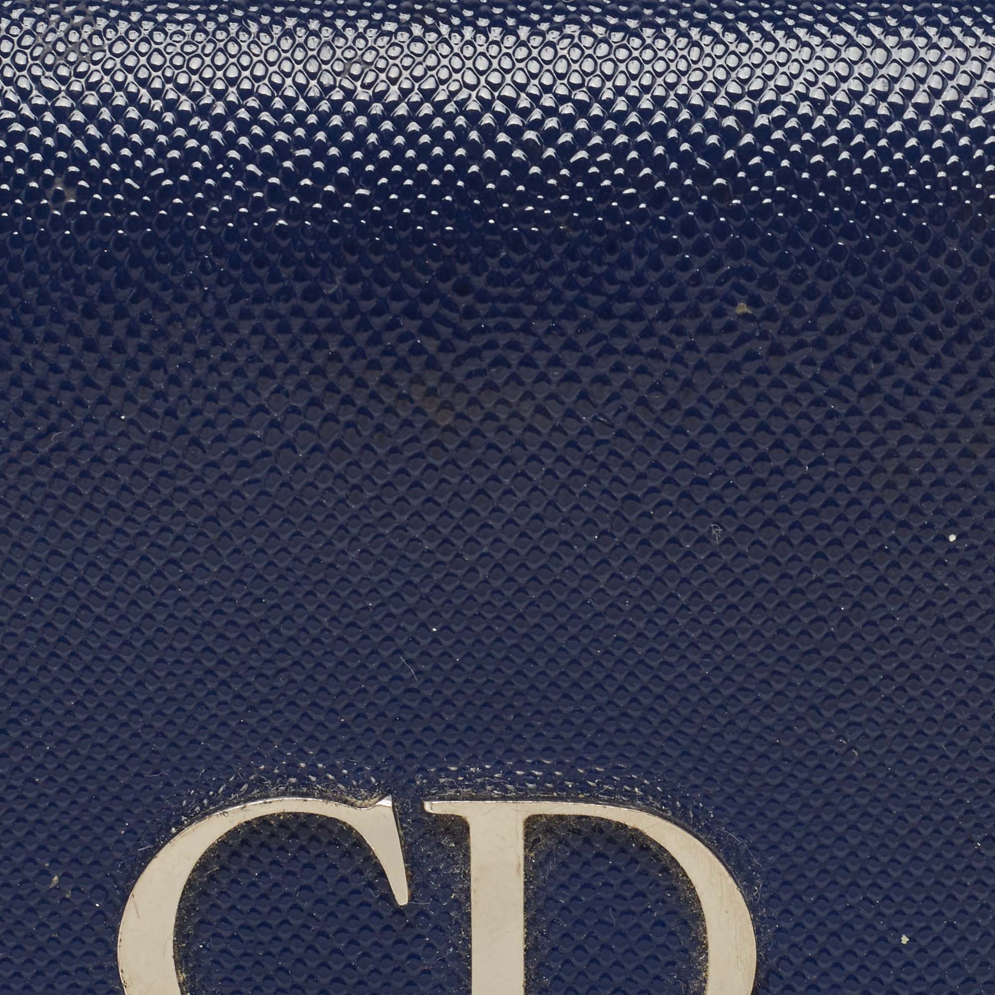 Dior Patent Leather Mania Trifold Wallet