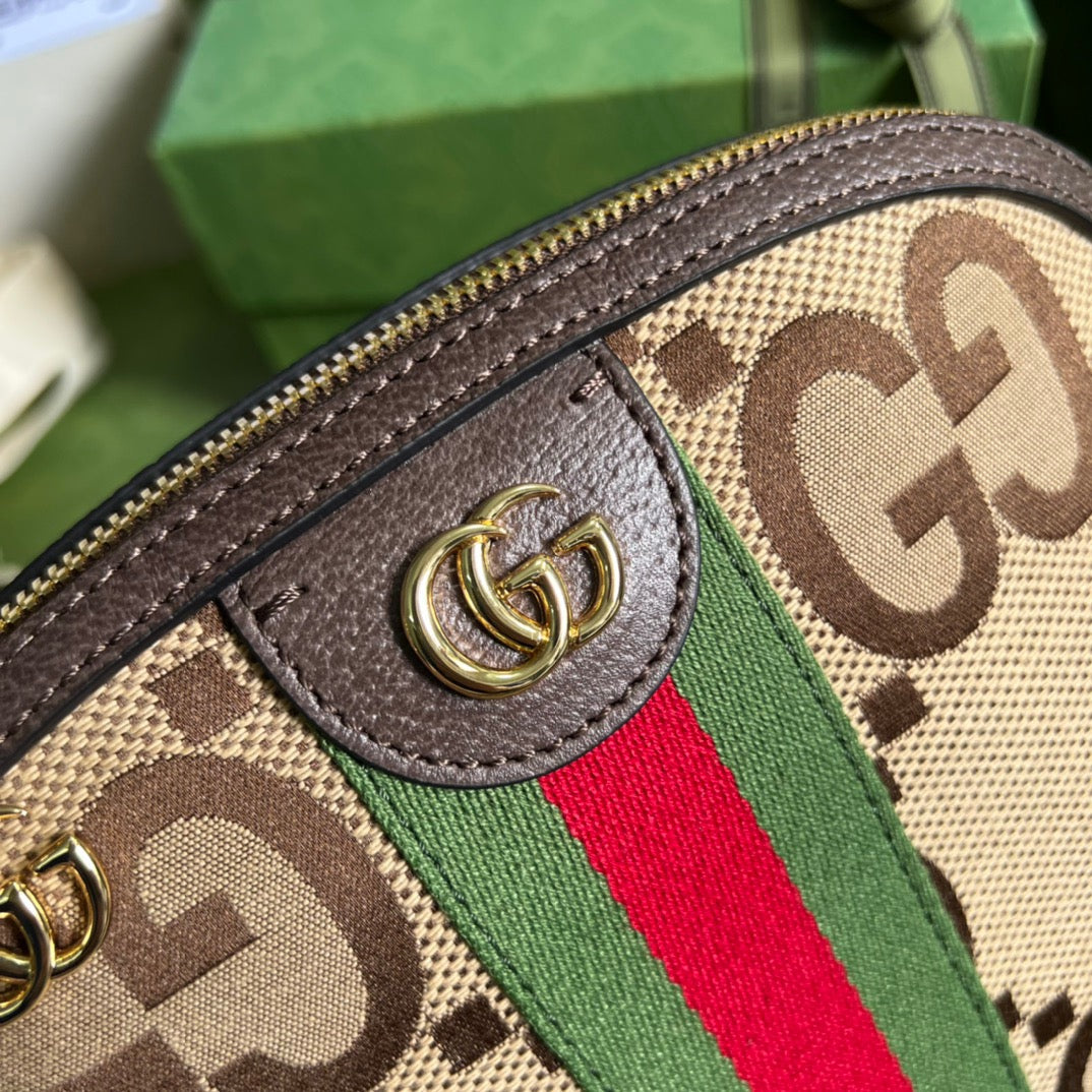 gg Ophidia Jumbo gg Small Shoulder Bag Brown For Women, Women’s Bags 9.3in/24cm gg ‎‎499621 UKMIG 2570