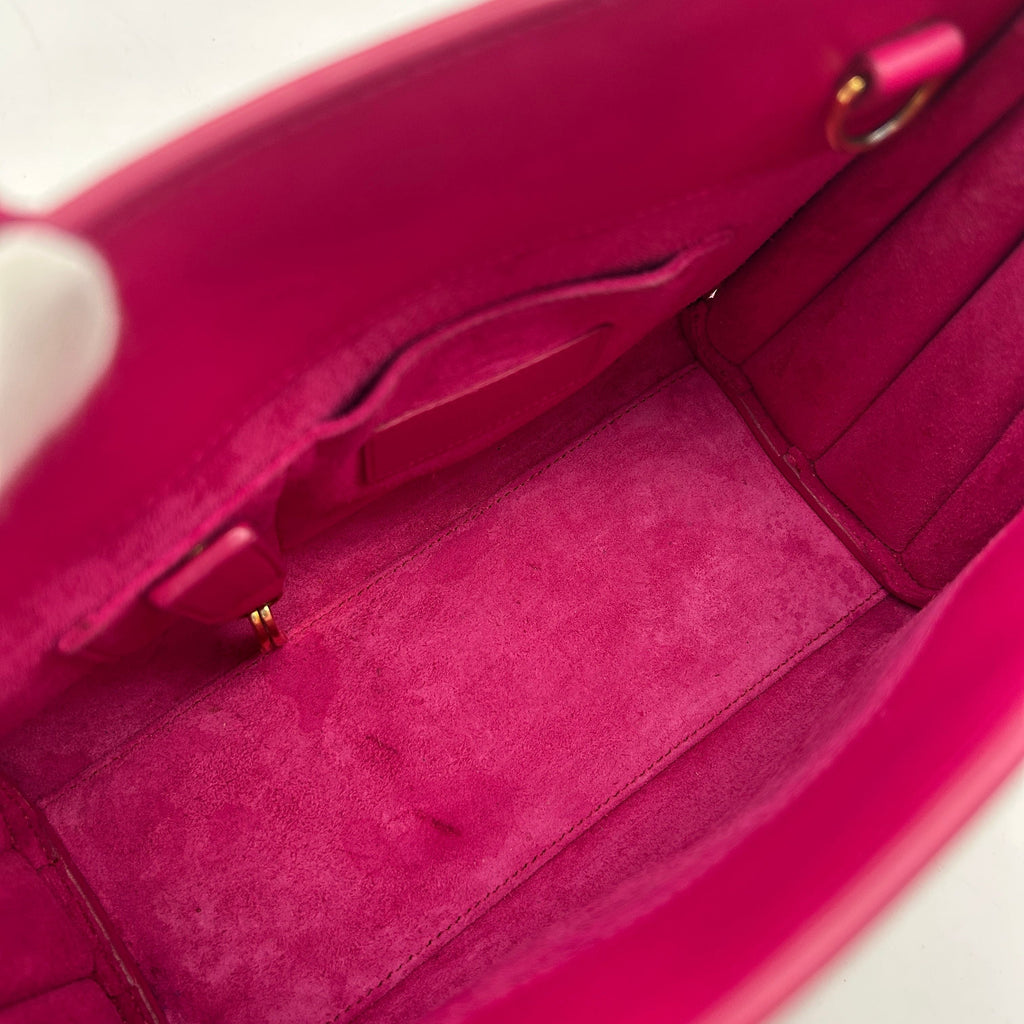 SAINT LAURENT Calfskin Nano Sac De Jour Bubblegum LA8543