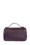Loro Piana Purple Leather Pouch