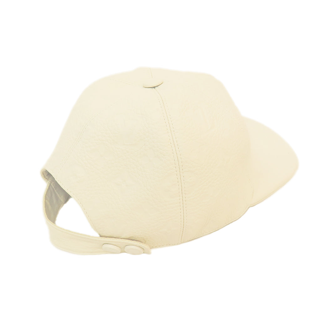 Louis Vuitton Monogram Emplant Casket  1.0 MP2321 White Hat Small Apparels Other