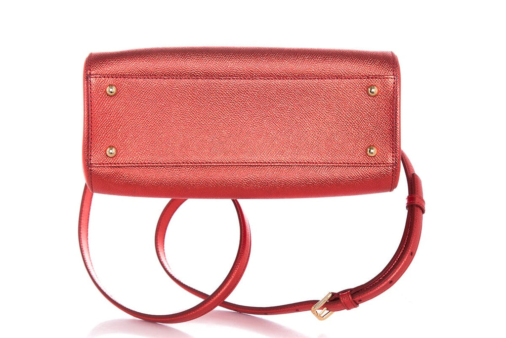 Dolce & Gabbana Dauphine Red Iridescent Handbag
