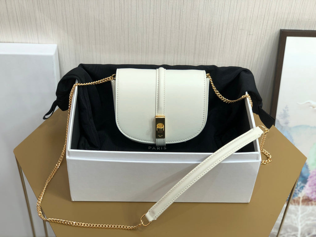 GLAMI Small Bowling Bag White For Women 5.5in/14cm