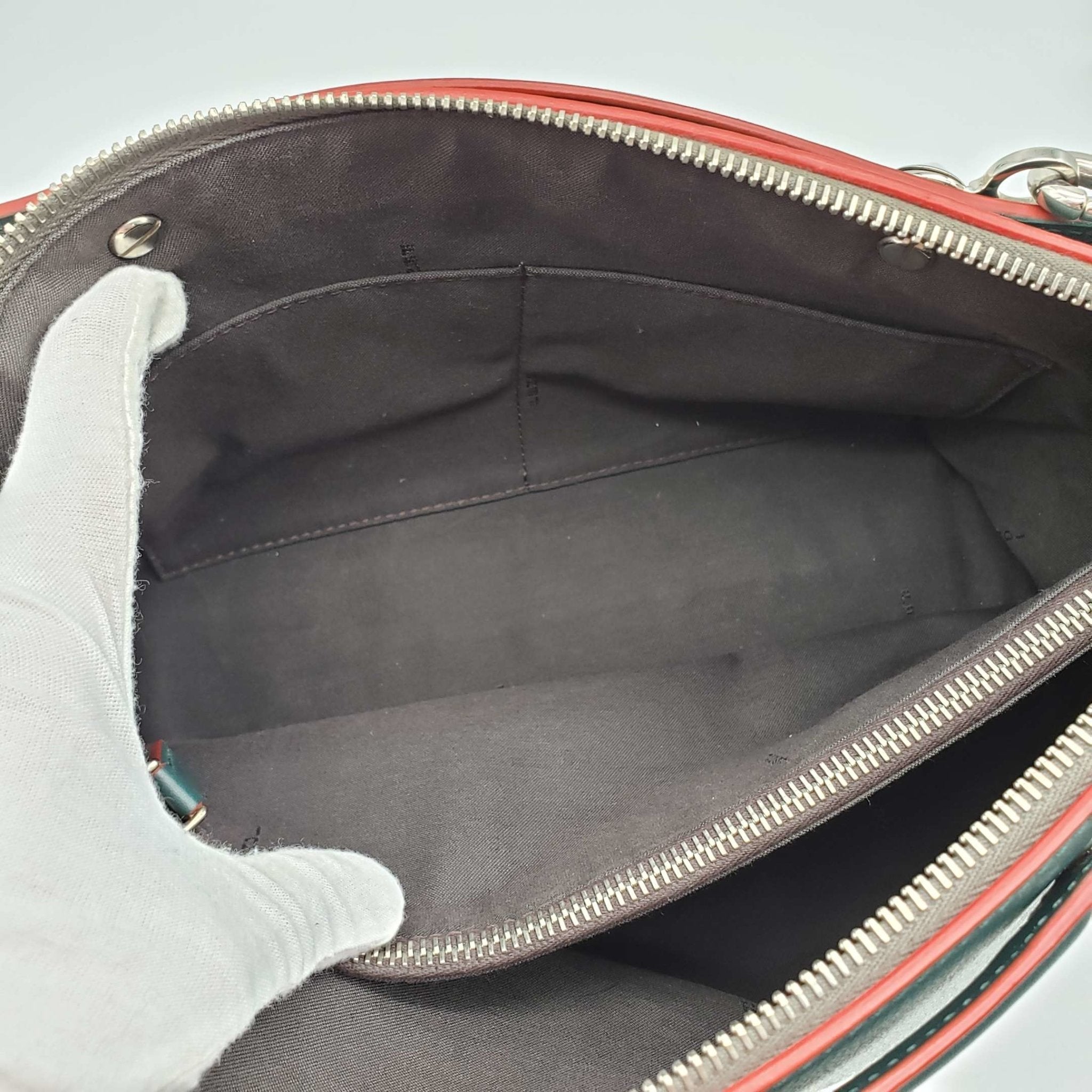 Fendi Green Leather Shoulder Bag