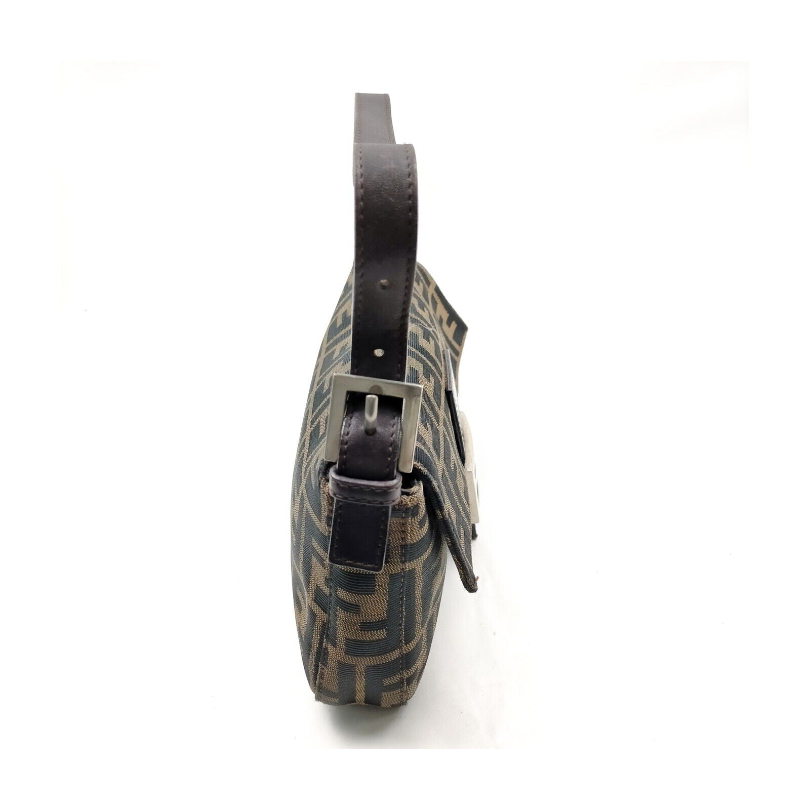 Fendi Hand Bag Brown Canvas