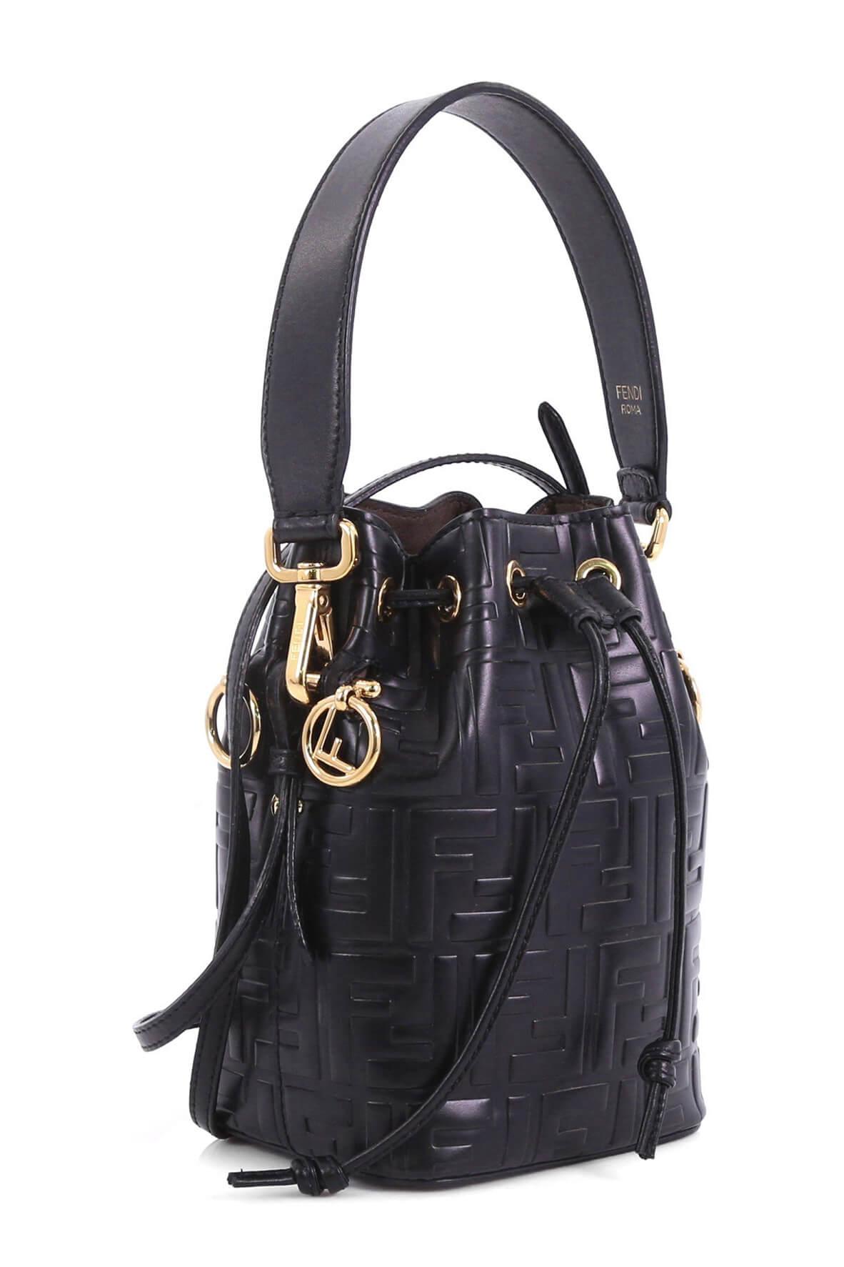 Mini Zucca Embossed Mon Tresor Black