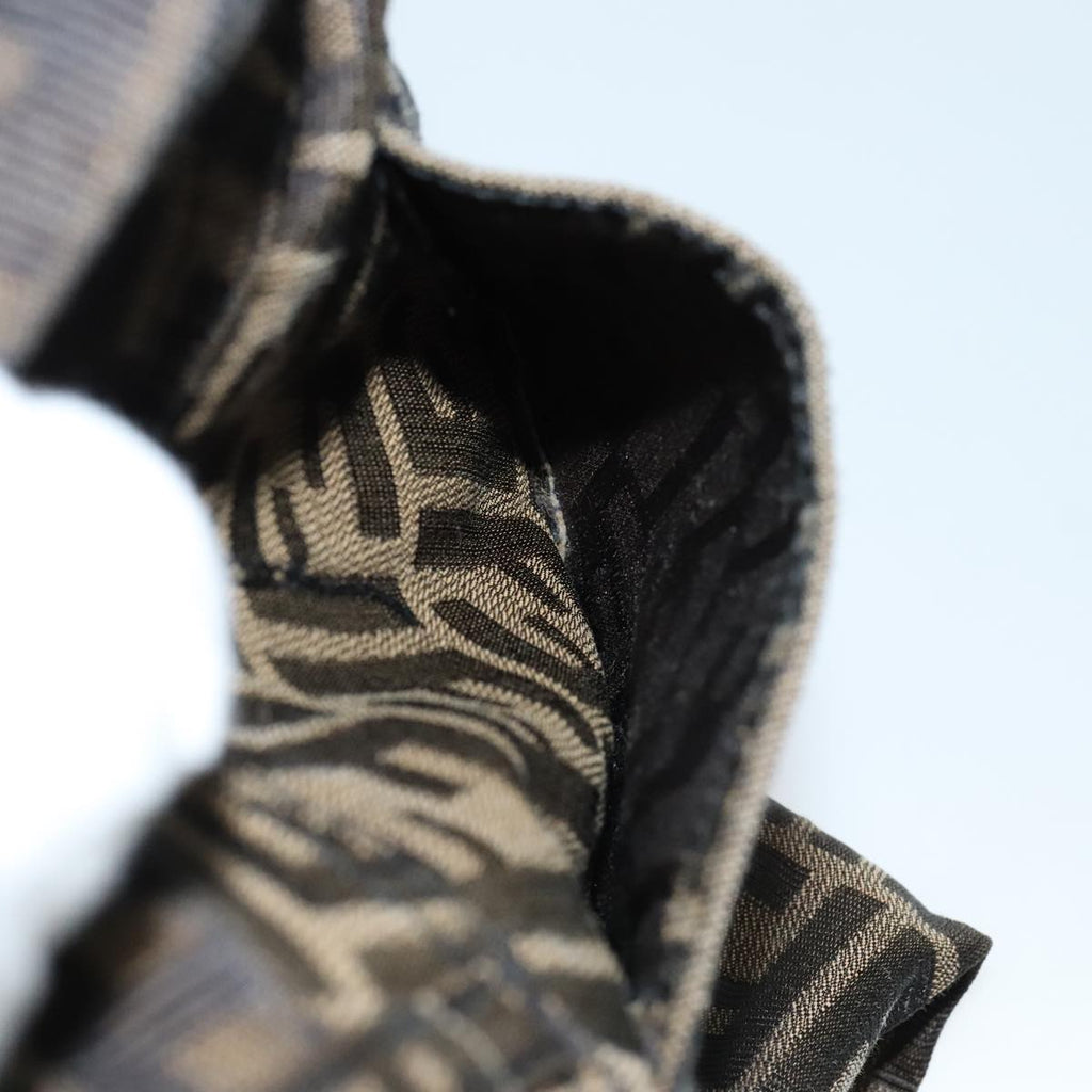 FENDI Zucca Canvas Pants XO Black Brown FF1145