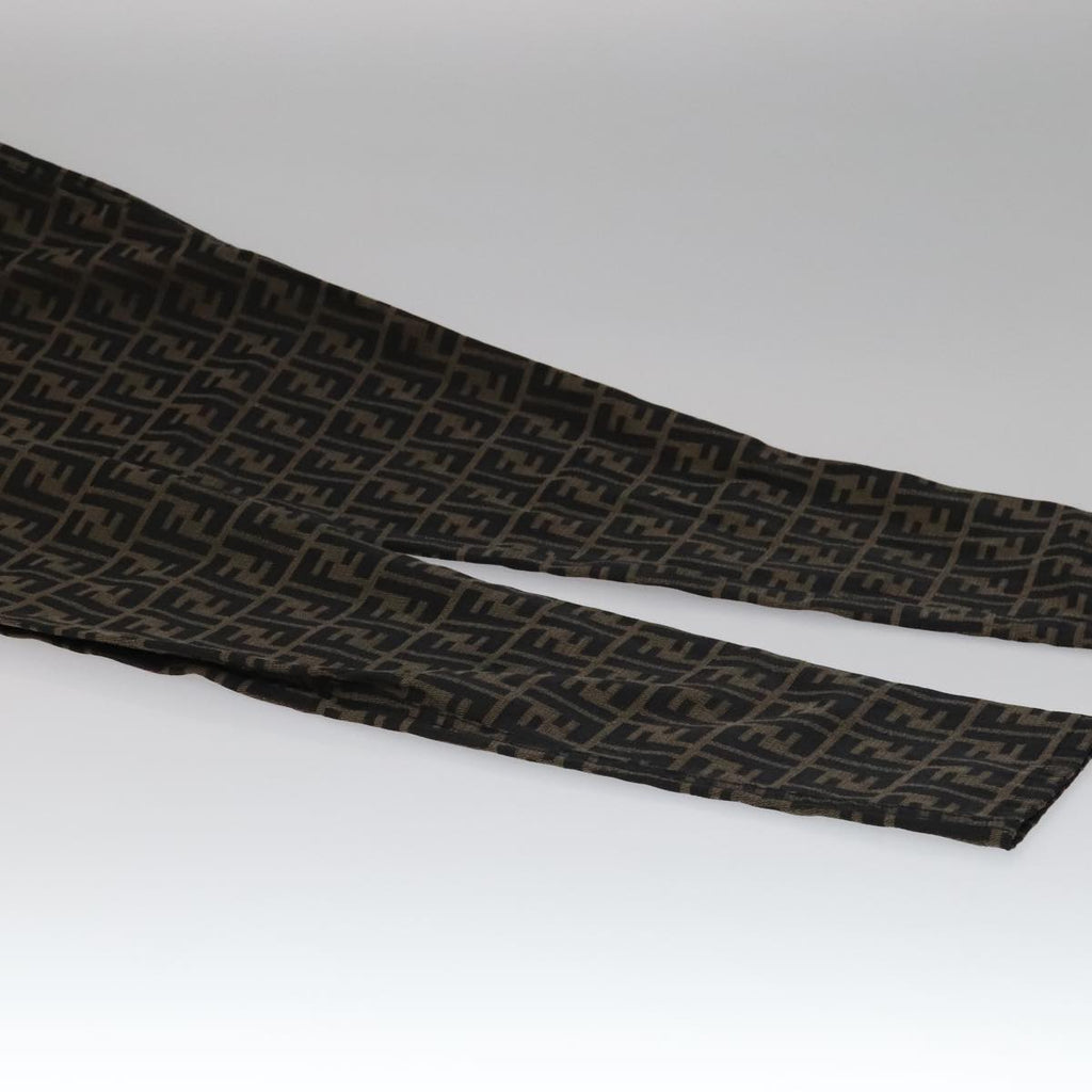FENDI Zucca Canvas Pants XO Black Brown FF1145