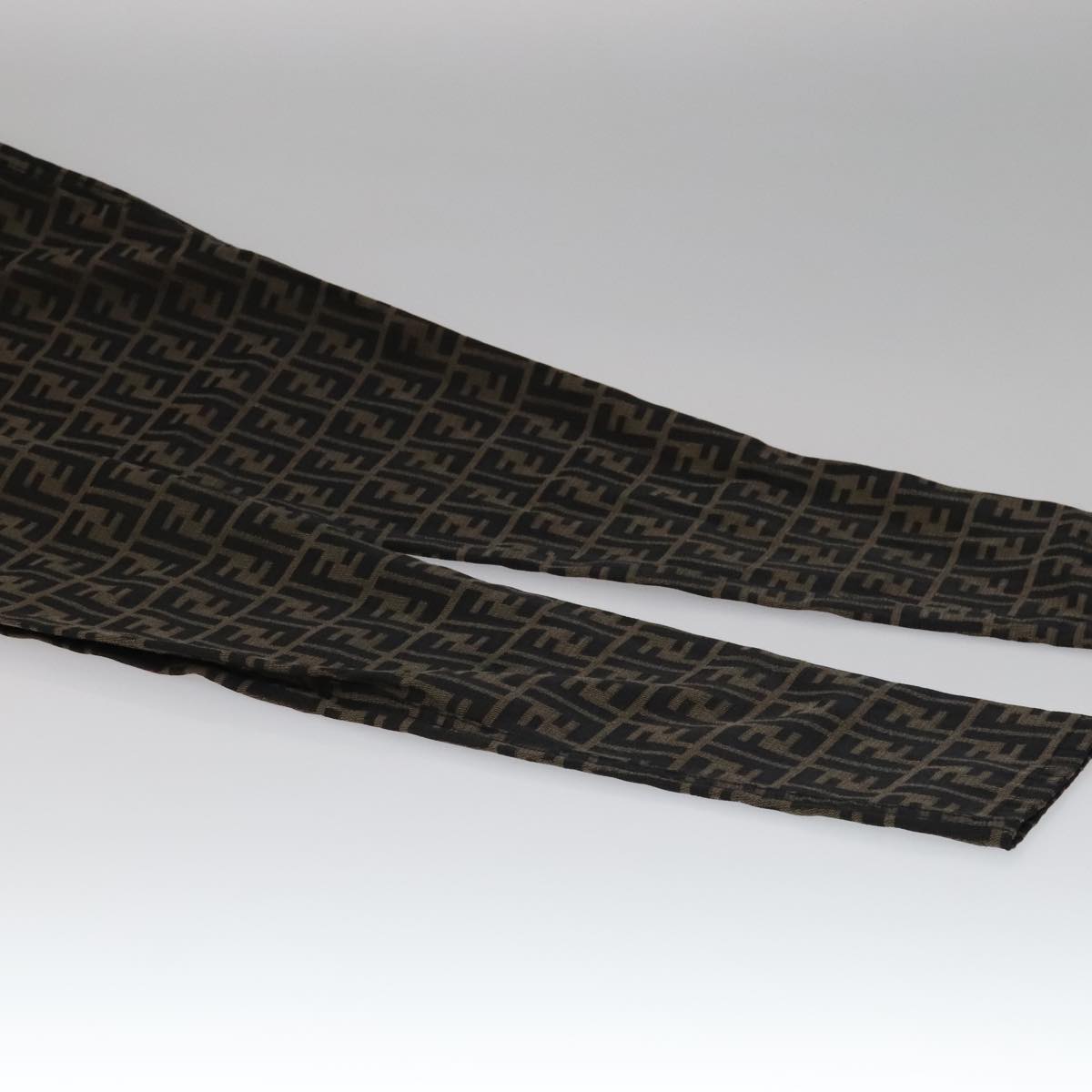 FENDI Zucca Canvas Pants XO Black Brown FF1145