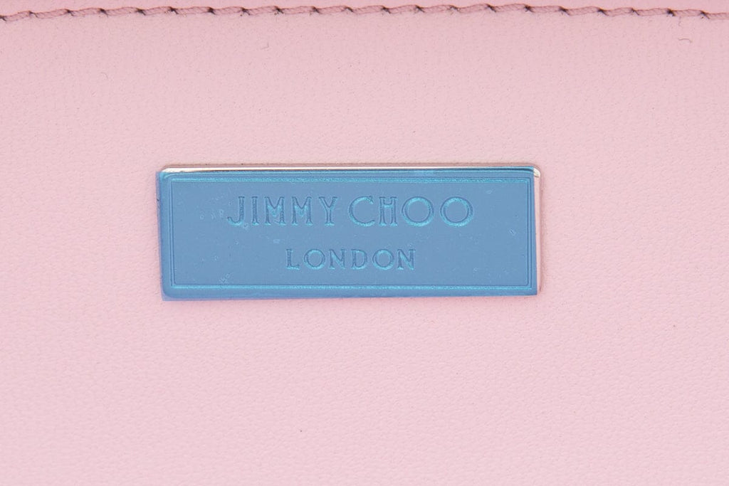 Jimmy Choo Pink Metallic Glitter Clutch