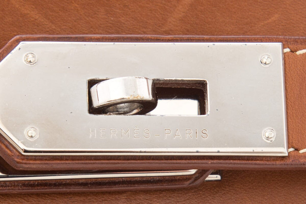 HermÃƒÆ’Ã‚Â¨s Vintage Kelly 40 Crinoline & Barenia Leather Handbag